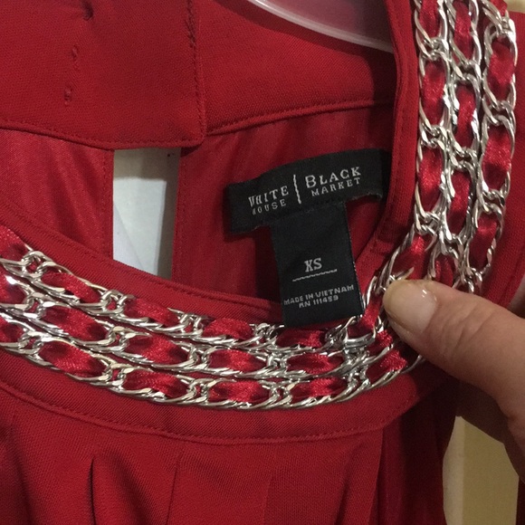 WH/BM Red Cocktail Dress SZ XS. 💋💋💃🏻💃🏻🔥🔥 - Picture 5 of 7